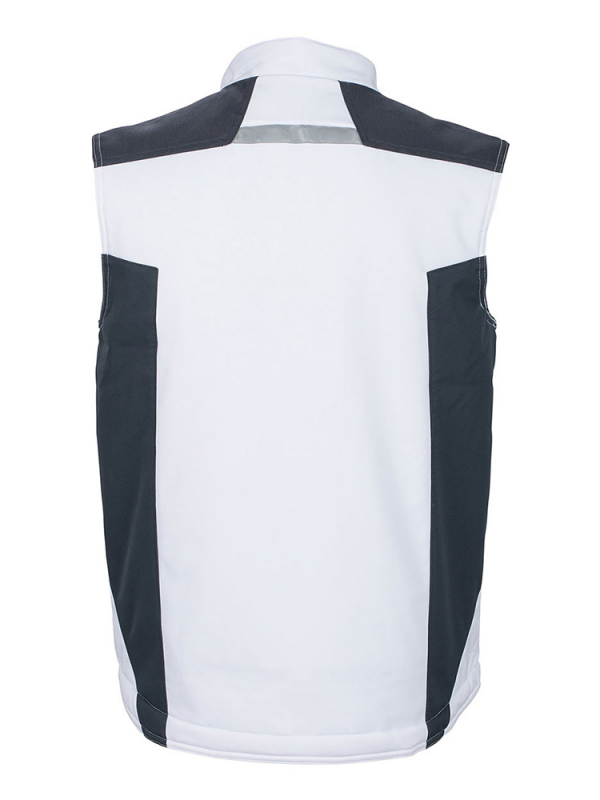 Softshell Weste Craftsmen Weiss